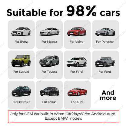 CarFly™ Compact Wireless CarPlay/Android Auto Adapter